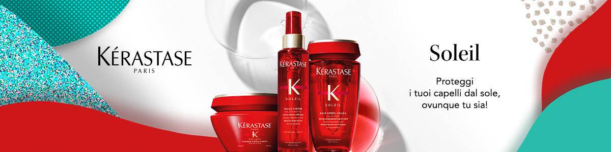 Kerastase Soleil Kit Protezione Solare Crema Protettiva 150ml Shampoo 250ml  Maschera 200ml Olio 150ml